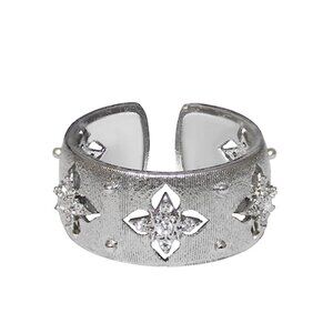 925 Sterling Silver Clover Zircon Rings